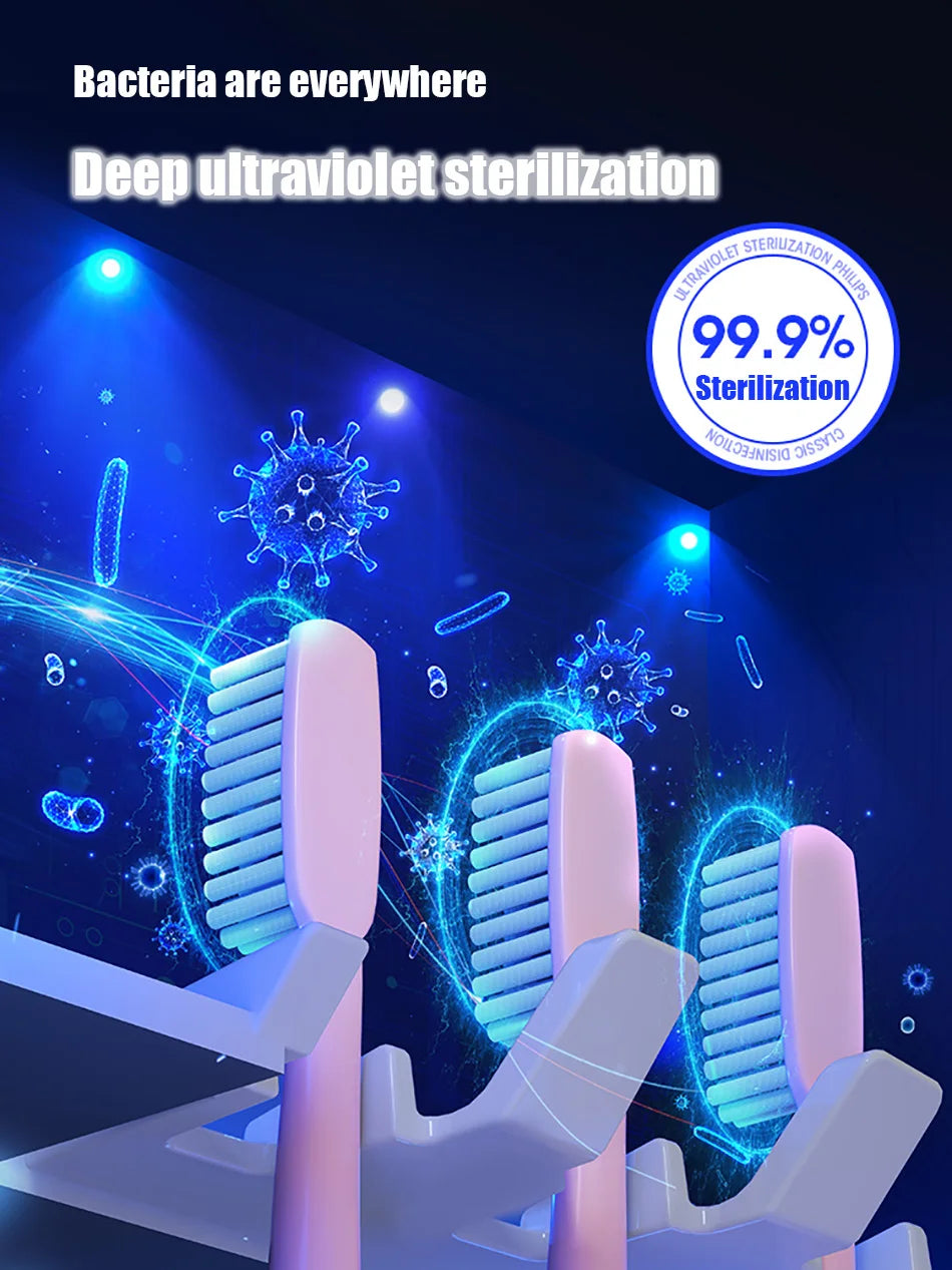 Automatic Toothpaste Solar Energy UV Toothbrush Holder Wall Toothbrush Sterilizer Dispenser Squeezers Bathroom Accessories