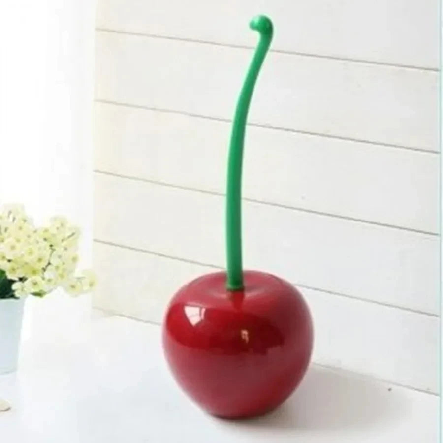 Red Toilet Brush Apple