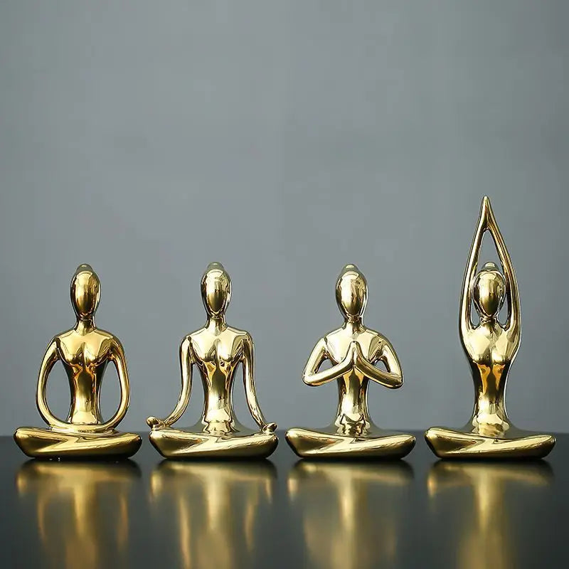 Decorative yoga meditation statue