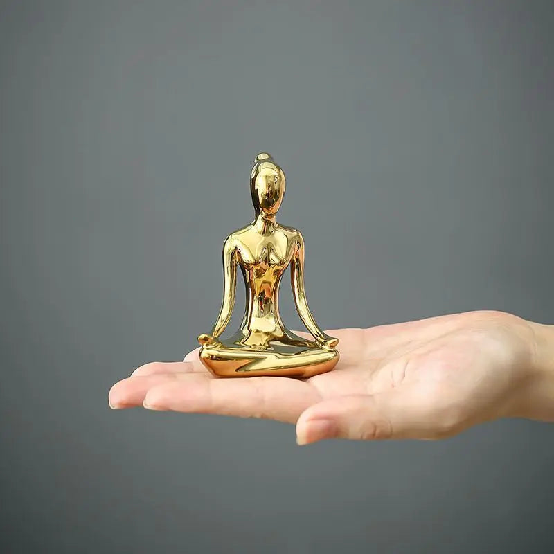 Decorative yoga meditation statue