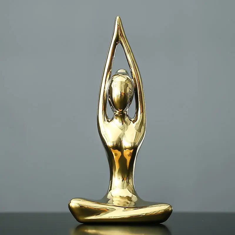Decorative yoga meditation statue