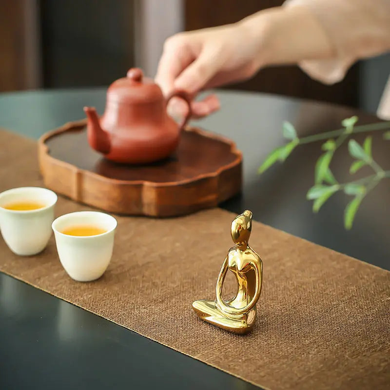 Decorative yoga meditation statue