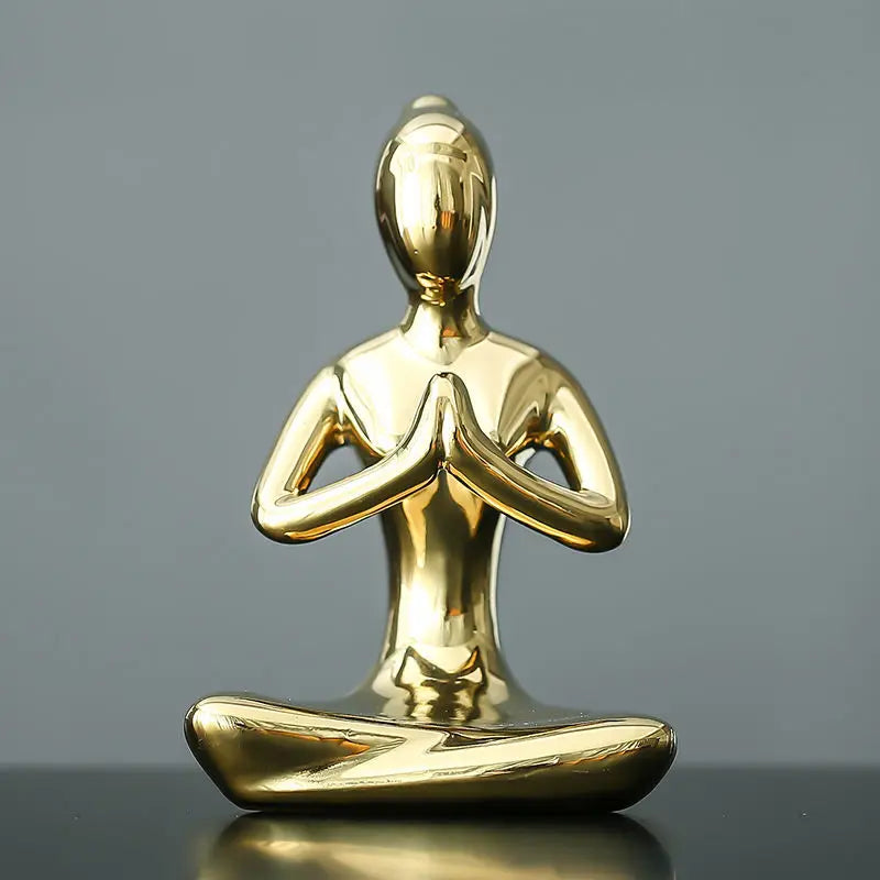Decorative yoga meditation statue