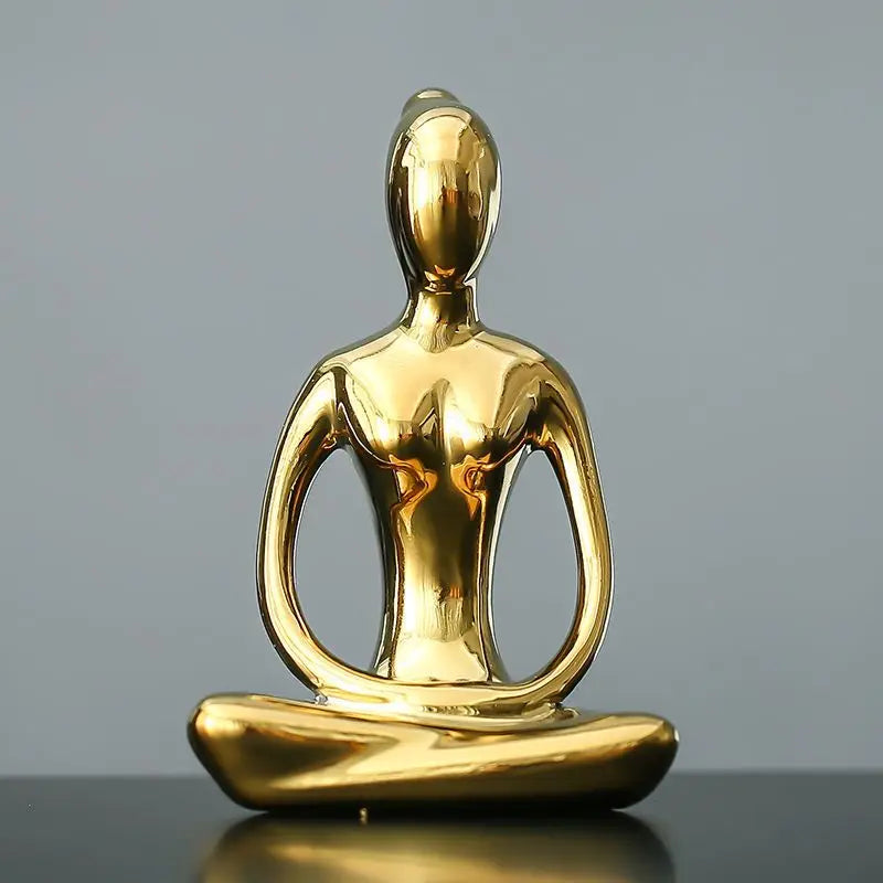 Decorative yoga meditation statue