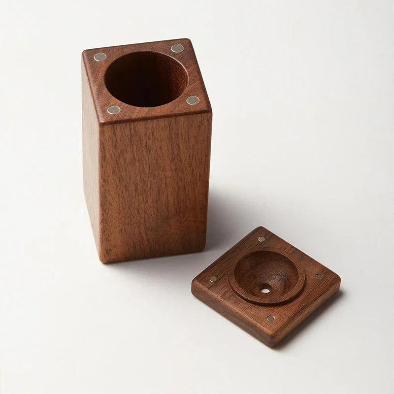 Black walnut toothpick holder