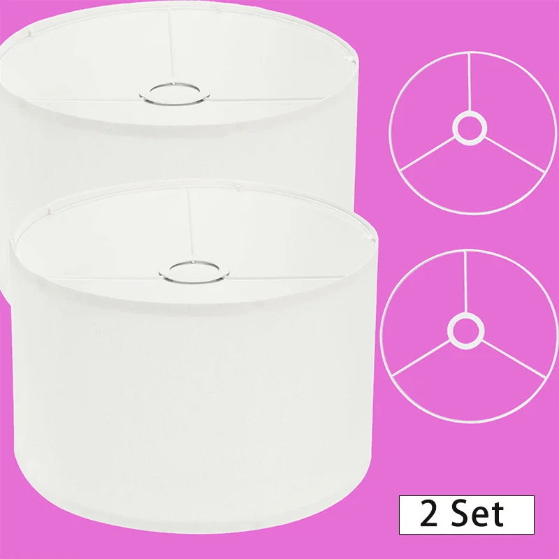 Drum Lamp Shades for Table Lamp/ Floor Lamp 10.24' Top X 10.24' Bottom X 7.09' High Linen Lampshade Lamp Shade,Assembly Required