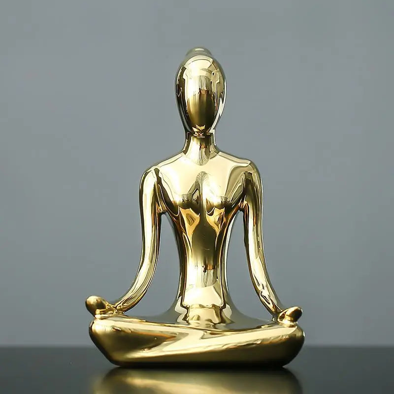 Decorative yoga meditation statue